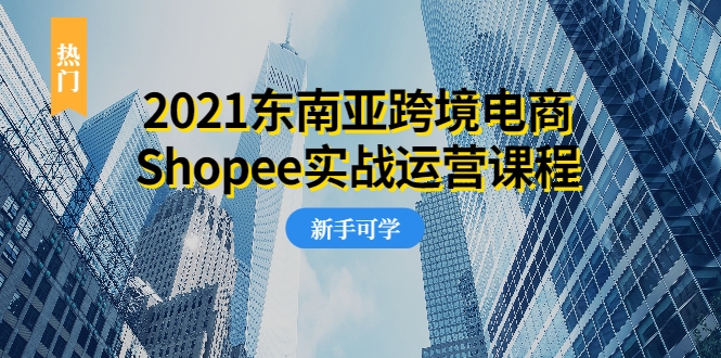 2021东南亚跨境电商Shopee实战运营课程，0基础、0经验、0投资的副业项目_豪客资源库