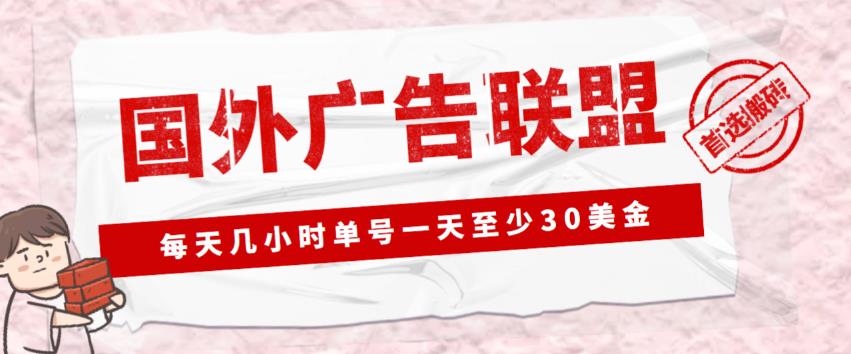 外面收费1980的最新国外LEAD广告联盟搬砖项目，单号一天至少30美金【详细玩法教程】_豪客资源库