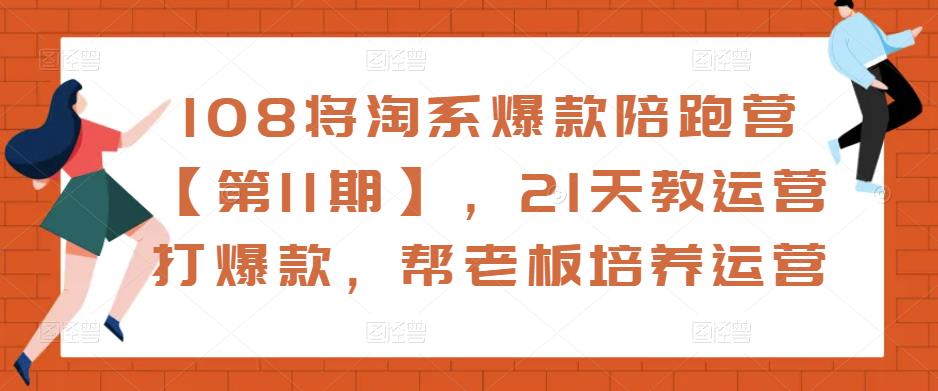 108将淘系爆款陪跑营【第11期】，21天教运营打爆款，帮老板培养运营_豪客资源库