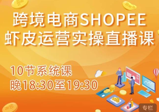 跨境电商Shopee虾皮运营实操直播课，从零开始学，入门到精通（10节系统课）_豪客资源库