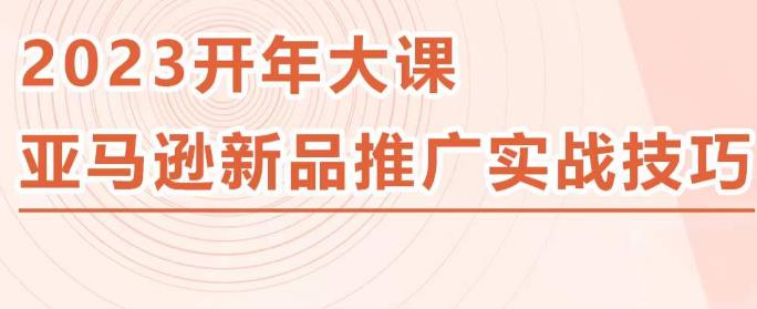 2023亚马逊新品推广实战技巧，线下百万美金课程的精简版，简单粗暴可复制，实操性强的推广手段_豪客资源库