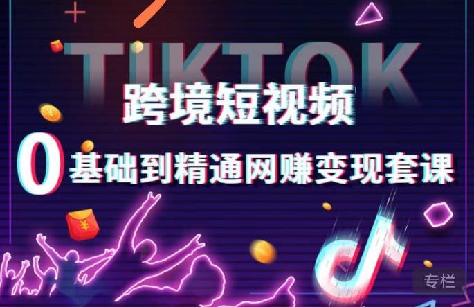 跨境短视频TIKTOK 0基础到精通网赚变现套课，跨境短视频独立站带货变现技巧_豪客资源库