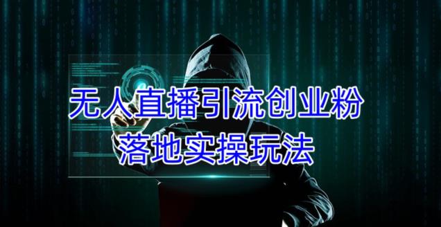 外面收费3980的无人直播引流创业粉落地实操玩法，单日引100+精准创业粉_豪客资源库