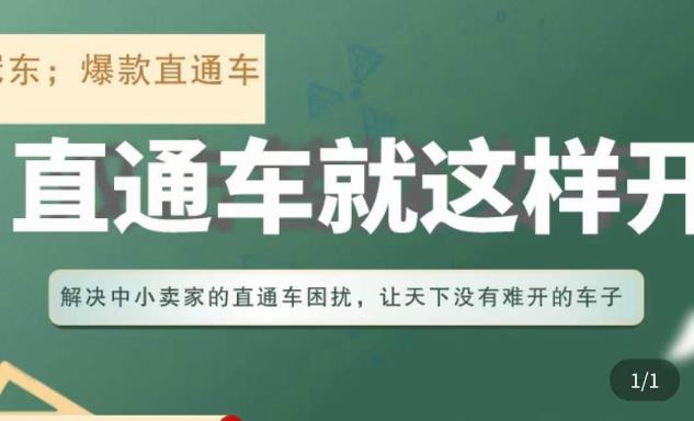 冠东·淘系直通车保姆级教程，全面讲解直通车就那么简单_豪客资源库