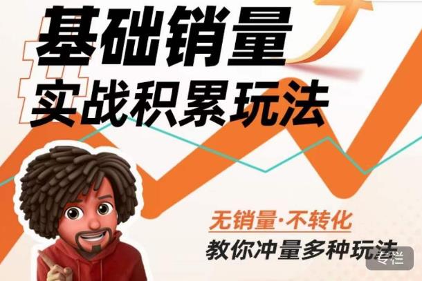 内功丨淘系基础销量实战积累玩法，无销量·不转化，教你冲量多种玩法_豪客资源库