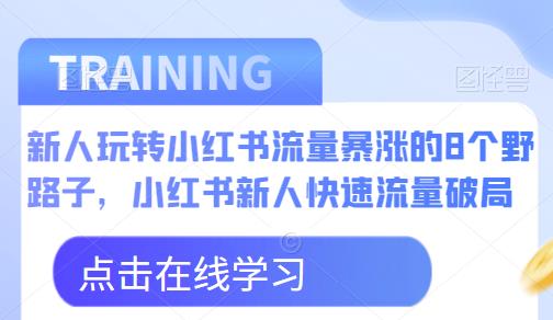 新人玩转小红书流量暴涨的8个野路子，小红书新人快速流量破局_豪客资源库