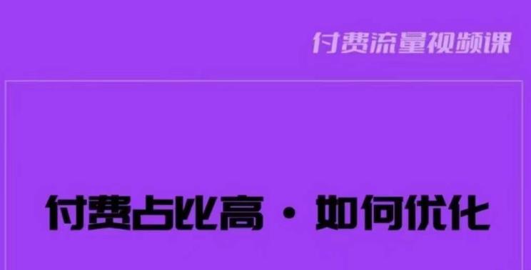 波波-付费占比高，如何优化？只讲方法，不说废话，高效解决问题！_豪客资源库