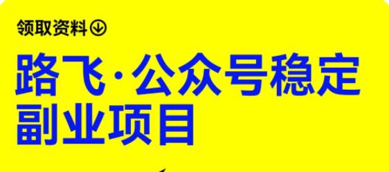 路飞·公众号稳定副业项目，你只要无脑去推广，粉丝和收入，自然就来了_豪客资源库