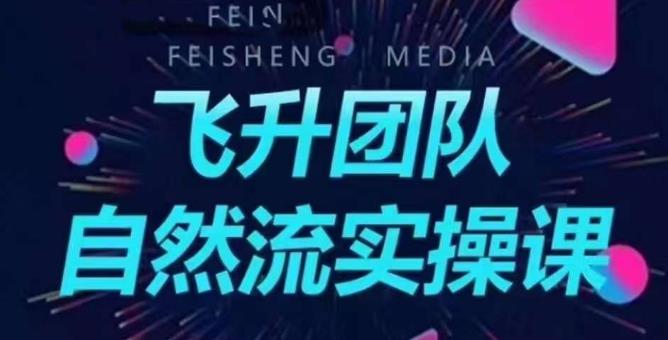 飞升团队课程自然流实操课，抖音半无人起号主播间搭建教学_豪客资源库