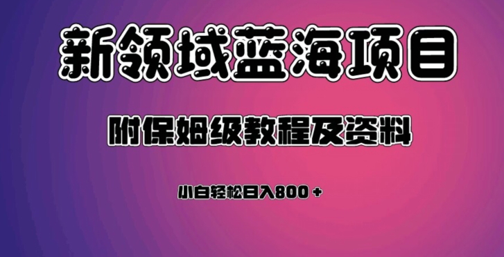 虚拟资源蓝海领域新项目，轻松日入800＋，附保姆级教程及资料_豪客资源库