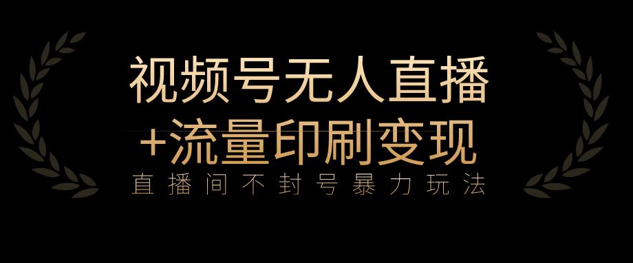 全网首发视频号不封号无人直播暴利玩法+流量印刷机变现，日入1000+【揭秘】_豪客资源库