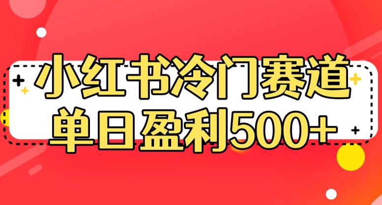 小红书冷门赛道，单日盈利500+【揭秘】_豪客资源库