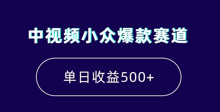 中视频小众爆款赛道，7天涨粉5万+，小白也能无脑操作，轻松月入上万【揭秘】_豪客资源库