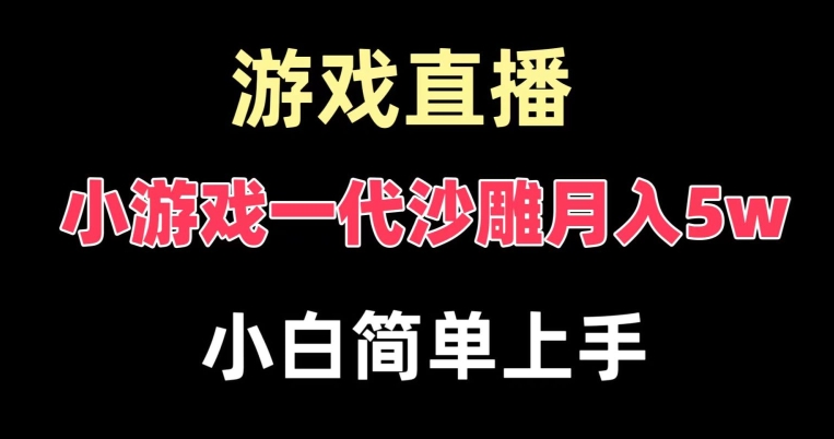 玩小游戏一代沙雕月入5w，爆裂变现，快速拿结果，高级保姆式教学【揭秘】_豪客资源库