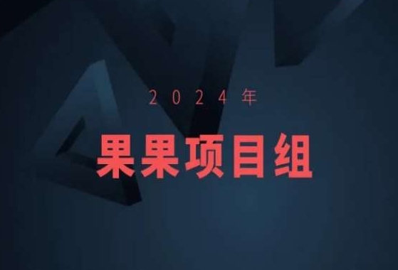 2024年果果项目组项目合集-果果最新项目_豪客资源库