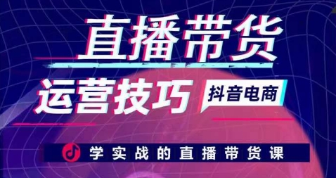 直播带货运营技巧，学实战的直播带货课_豪客资源库