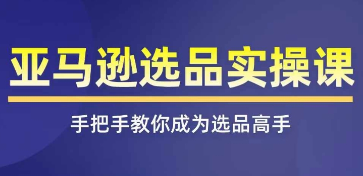 亚马逊选品实操课程，快速掌握亚马逊选品的技巧，覆盖亚马逊选品所有渠道_豪客资源库