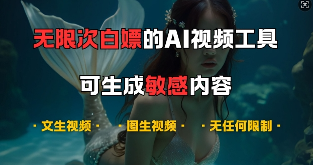 超强大的AI视频工具，可免费无限次白嫖，无任何限制，支持创作音乐，文生视频，图生视频【揭秘】_豪客资源库