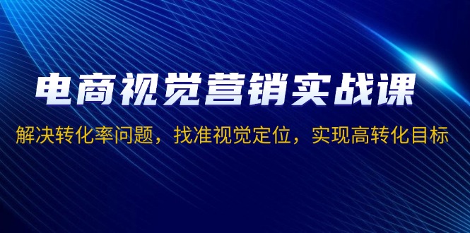 电商视觉营销实战课，解决转化率问题，找准视觉定位，实现高转化目标_豪客资源库