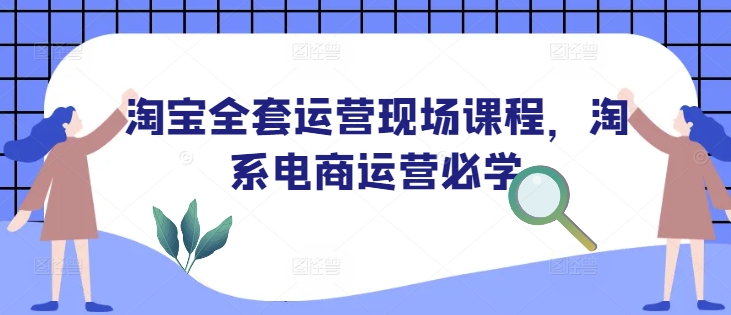 淘宝全套运营现场课程，淘系电商运营必学——豪客资源创业项目网-豪客资源_豪客资源库