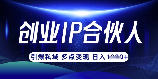 云帆·创业ip合伙人打造3.0，从0到1教你做网创，实现月入过W_豪客资源库