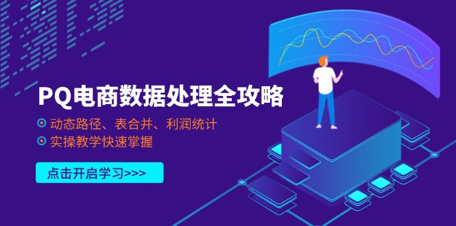 （14240期）PQ电商数据处理全攻略，动态路径、表合并、利润统计，实操教学快速掌握_豪客资源创业项目网-豪客资源_豪客资源库