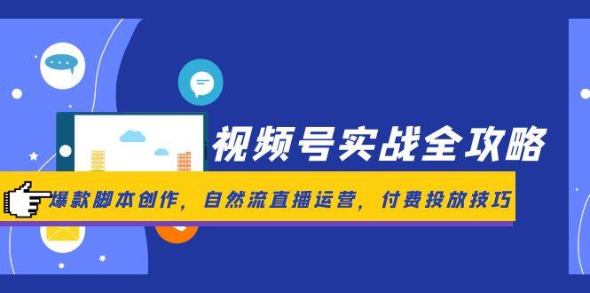 （14925期）视频号实战全攻略，爆款脚本创作，自然流直播运营，付费投放技巧_豪客资源创业项目网-豪客资源_豪客资源库