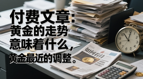 付费文章：黄金的走势意味着什么，如何看待黄金最近的调整——豪客资源创业项目网-豪客资源_豪客资源库
