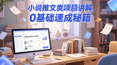小说推文类项目讲解，0 基础速成秘籍——豪客资源创业项目网-豪客资源_豪客资源库