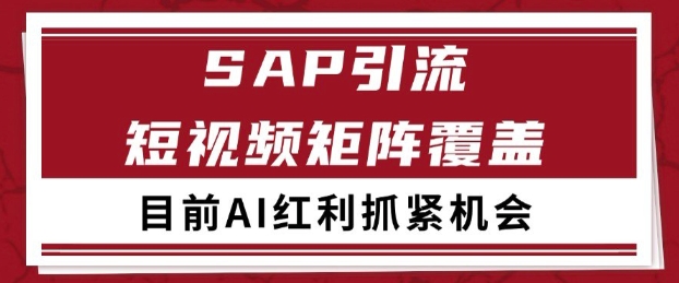 小红书某音sap赛道引流获客 自热矩阵日引200+【揭秘】——豪客资源创业项目网-豪客资源_豪客资源库