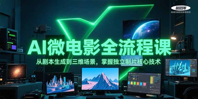 （15195期）AI微电影全流程课，从剧本生成到三维场景，掌握独立制片核心技术_豪客资源创业项目网-豪客资源_豪客资源库