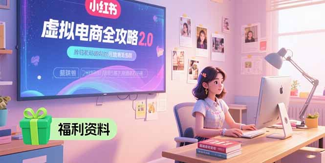 （15387期）虚拟电商全攻略2.0，开店选品实操流程，账号定位、货源发布、笔记发布技巧_豪客资源创业项目网-豪客资源_豪客资源库