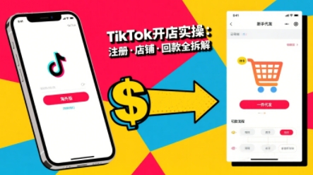 TikTok从开店到投流的进阶课，从基础实操到高阶技巧一网打尽——豪客资源创业项目网-豪客资源_豪客资源库