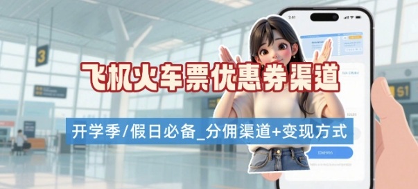 学生党必看！机票火车票优惠券申请渠道 + 项目打法，开学季节日速存——豪客资源创业项目网-豪客资源_豪客资源库