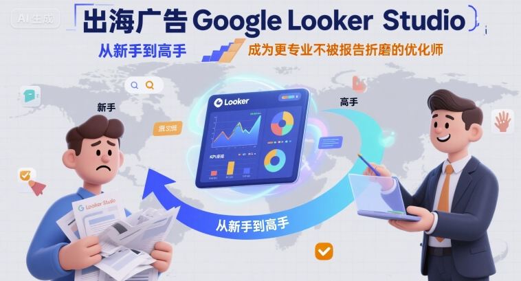 出海广告Google Looker Studio从新手到高手，成为更专业不被报告折磨的优化师——豪客资源创业项目网-豪客资源_豪客资源库