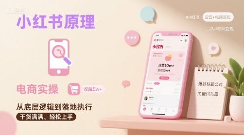 小红书原理以及详细实操流程，小红书电商教程——豪客资源创业项目网-豪客资源_豪客资源库