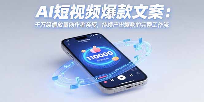 （15569期）AI短视频爆款文案：千万级播放量创作者亲授，持续产出爆款的完整工作流_豪客资源创业项目网-豪客资源_豪客资源库