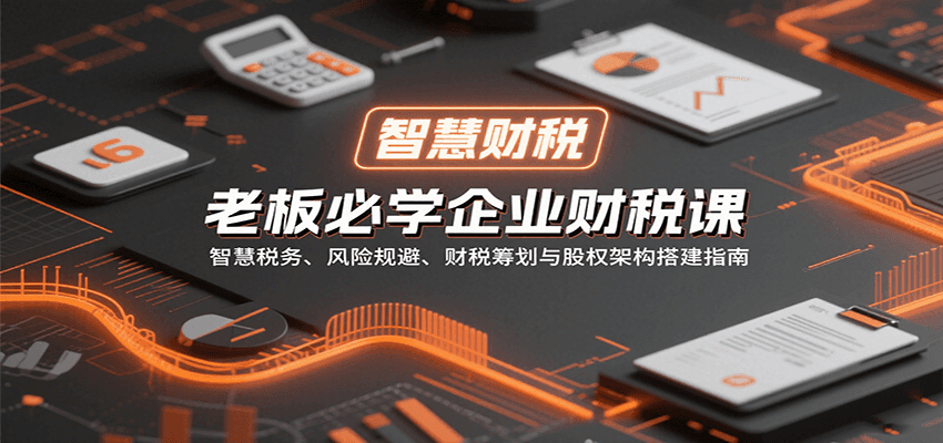 老板必学企业财税课：智慧税务、风险规避、财税筹划与股权架构搭建指南_豪客资源创业网-豪客资源_豪客资源库