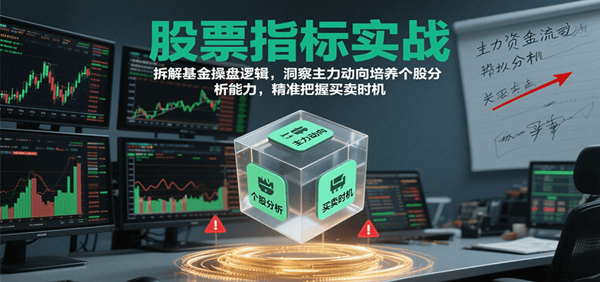 股票指标实战，基金操盘逻辑拆解，洞察主力动向培养个股分析能力把握买卖时机（更新）_豪客资源创业网-豪客资源_豪客资源库