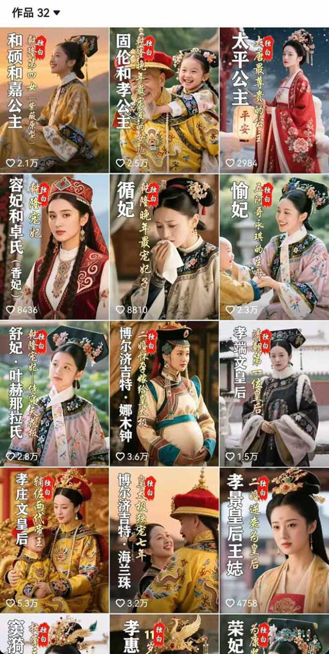 （15927期）历史女性人物创作课：独白文案+AI克隆+蒙版剪辑，3个月涨粉22w+副业月入3w_豪客资源创业项目网-豪客资源_豪客资源库