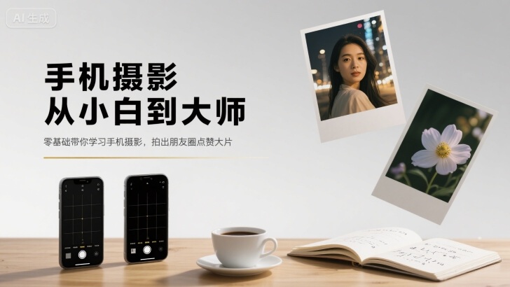 手机摄影从小白到大师，零基础带你学习手机摄影，拍出朋友圈点赞大片——豪客资源创业项目网-豪客资源_豪客资源库