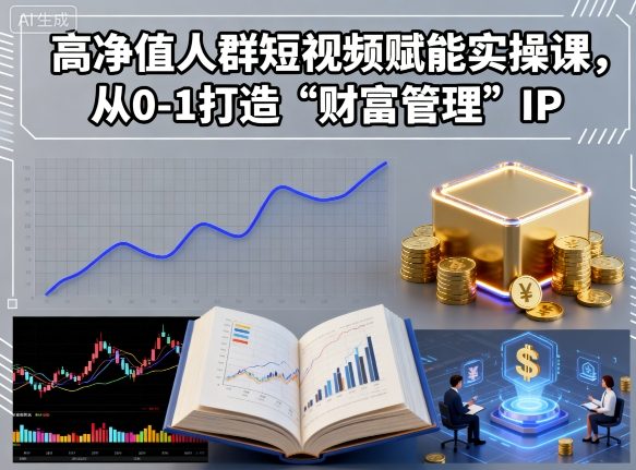高净值人群短视频赋能实操课，从0-1打造“财富管理”IP——豪客资源创业项目网-豪客资源_豪客资源库
