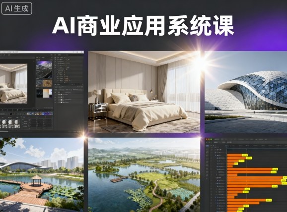 AI商业应用系统课，室内-软装-建筑-景观，智能设计+效果图+动画画实战——豪客资源创业项目网-豪客资源_豪客资源库