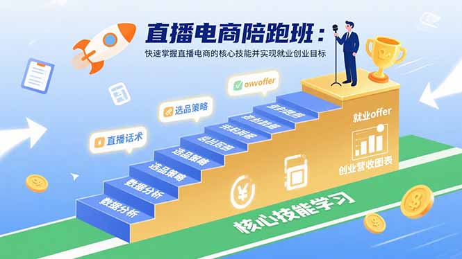 （15900期）直播电商陪跑班：快速掌握直播电商的核心技能并实现就业/创业目标_豪客资源创业项目网-豪客资源_豪客资源库