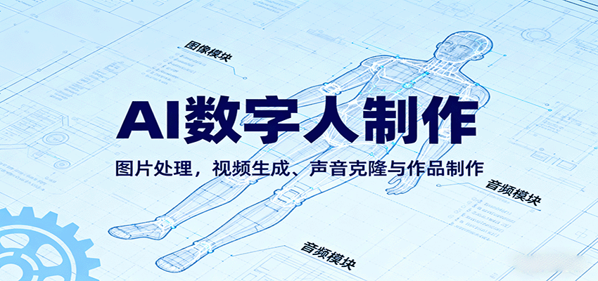 AI永生数字人制作教程：图片处理，视频生成、声音克隆与作品制作_豪客资源创业网-豪客资源_豪客资源库