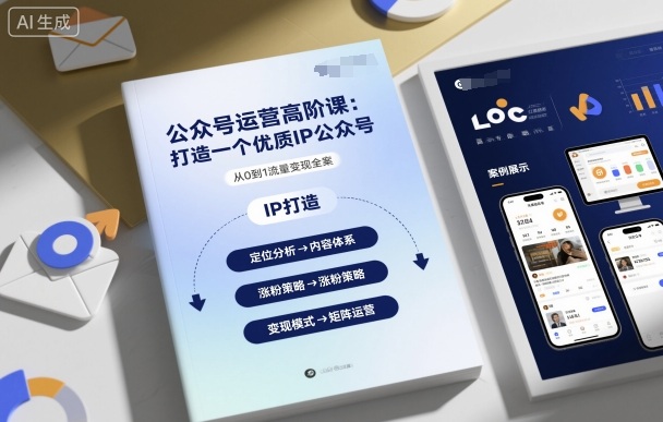 公众号运营高阶课，打造一个优质IP公众号——豪客资源创业项目网-豪客资源_豪客资源库