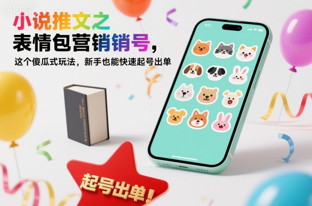小说推文之表情包营销号，这个傻瓜式玩法，新手也能快速起号出单——豪客资源创业项目网-豪客资源_豪客资源库