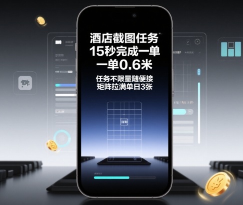 酒店截图任务，15秒完成一单，一单0.6米，任务不限量随便接，矩阵拉满单日3张【揭秘】——豪客资源创业项目网-豪客资源_豪客资源库