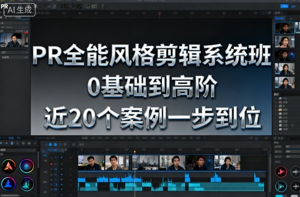 PR全能风格剪辑系统班，0基础到高阶，近20个案例一步到位——豪客资源创业项目网-豪客资源_豪客资源库
