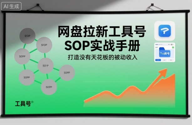 网盘拉新工具号SOP实战手册，打造没有天花板的被动收入——豪客资源创业项目网-豪客资源_豪客资源库